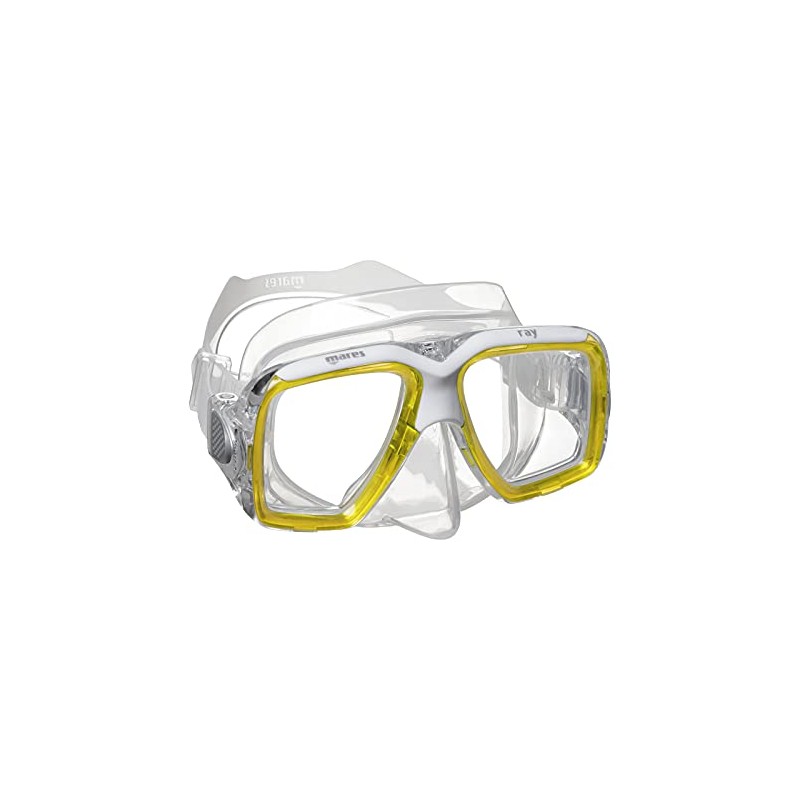 Maske Mares Ray, Maske Erwachsene - Unisex, Gelb Trasparent/Trasparent