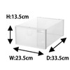 Folding Clear Shoe Case (W x D x H): Approx.