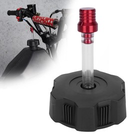 Dirt Bike Thread Gas Tank Cap Fuel Tank Cap with Red Gas Cap Vent Breather Tube for Taotao Coolster 110cc 125cc ATV Quad 4 Wheeler 50cc 70cc 90cc NST Kazuma Roketa Sunl Baja Parts