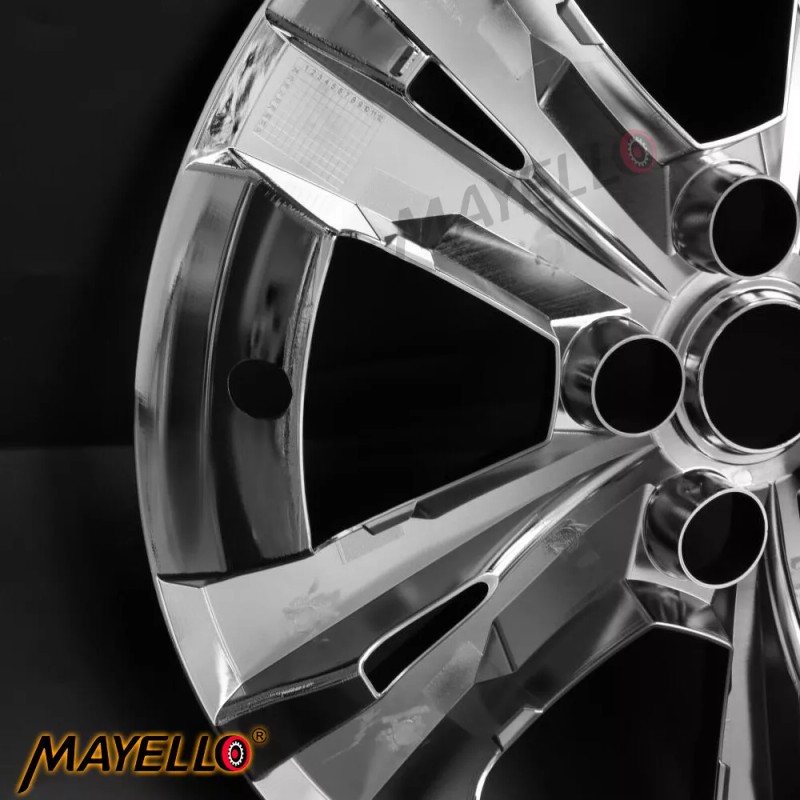 Unbranded Set of Four 17" Chrome ABS Wheel Skin Covers