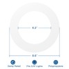 Amico 36 Pack Goof Rings for 6 Inch Recessed Lights,