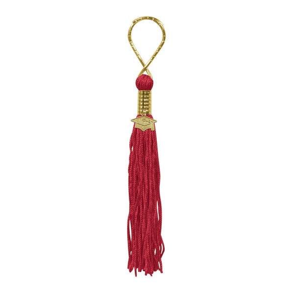 Beistle Red Tassel Keychain
