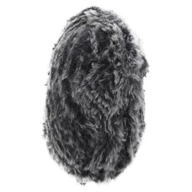 Gadpiparty Faux Fur Chunky Yarn for Crocheting Soft Fluffy Wool for Knitting Scarves Blankets and Accessories for Beginners and Professionals Black