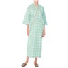 Nagayleben PG-1400 Unisex Patient Clothes, Yukata-Type Lab Coat, green