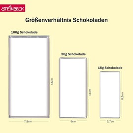 5 mal Mini Schokolade GEBURTSTAG STEINBECK Vollmilch Schokolade Tafel 5er Set Geschenk Herzlichen Glückwunsch süß Mitgebsel Happy Birthday