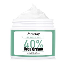 Jorceray 40% Urea Cream + 2% Salicylic Acid – Urea cream 40 Percent for Feet Maximum Strength, Foot Cream for Dry Cracked Heels Feet Knees Elbows Hands, Doctor Recommended
