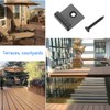 84 Pcs Composite Decking Clips with Screws Kit,Decking Fixings Starter