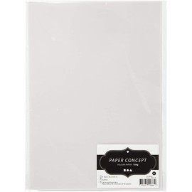 Parchment Paper, 21 x 30 cm, Light Grey, White, 10 Sheets