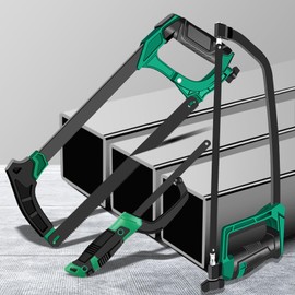 MEELYHOME Hacksaw Frame Hand Saw Interchangeable Metal Cutter for Cutting Metal, Plastic & Wood Ergonomic Grip, 260*80mm, Lightweight Mini