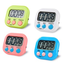 VINPAM Digital Kitchen Timer with Magnetic Back, Vertical Stand, and Hang Hole - Loud Alarm for Precise Cooking and Baking - Countdown Clock (Color)