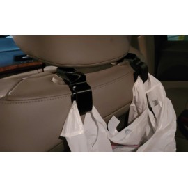 Unbranded Car Seatback Trash / Storage Bag Hooks - 3D Printed!