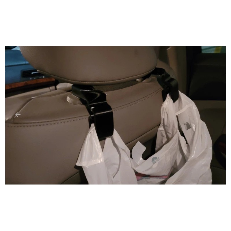 Unbranded Car Seatback Trash / Storage Bag Hooks - 3D