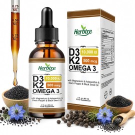 7-in-1 Vitamin D3 K2 (MK-7) Drops | Support Bone, Mood & Immune Health