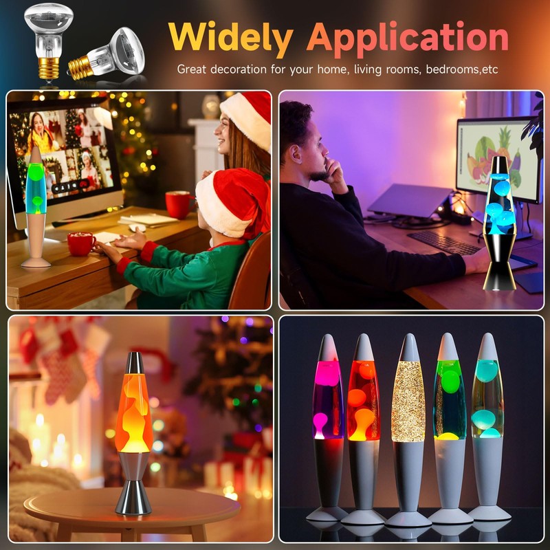 Lava Lamp Bulbs 30 Watt, R39 E17 Reflector Type Lava