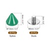 uxcell 20Set Spikes and Studs Kit, 7.5 x 8mm Cone