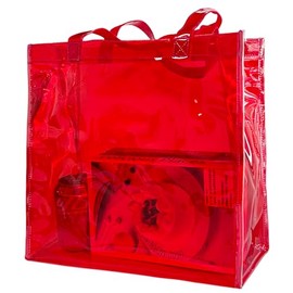 TotePrint Clear Plastic Shopping Bag Fashion Todd Package PVC Waterproof, D2010-b032-1012-08