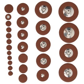 28pcs Multi Size Sax Leather Pads Replacement Set for Soprano Saxophone