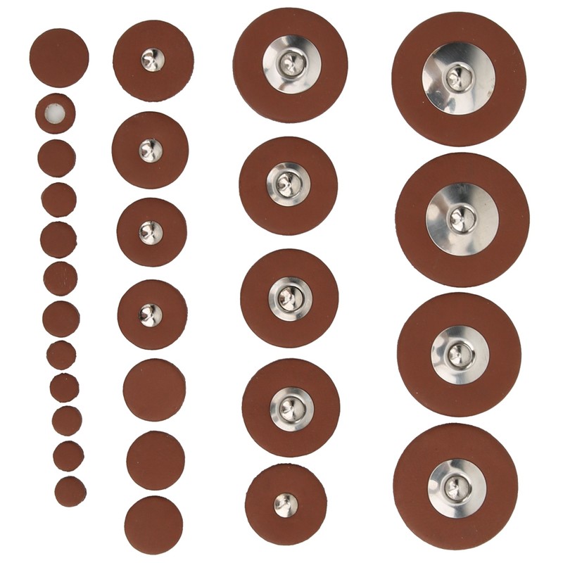 28pcs Multi Size Sax Leather Pads Replacement Set for Soprano