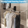 WYJREES Pull Down Closet Rod, Pull Down Clothing Rod for
