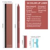 evpct 1Pcs Reddish Brown Matte Long Lasting Lip Liner Pencils