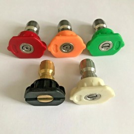 Unbranded 5pcs Color Coded Pressure Washer Nozzle Spray Tip Set 4500PSI