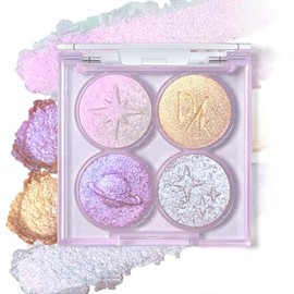 HOSAILY Paleta De Sombras De Ojos Con Glitter Duocromático Holográfico, Sombra De Ojos Metálica Brillante Con Cambio De Color Camaleón, Iluminador... 