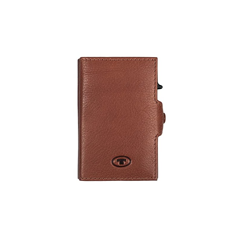 TOM TAILOR Women's Bags Jemy Purse Zip Leather Small Brown,