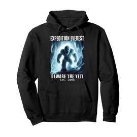 Expedition Everest, Beware the Yeti, Theme Park Snow Monster Pullover Hoodie