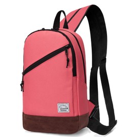 Sling Bag for Women, VASCHY Lightweight Small Crossbody One Shoulder Strap Chest Backpack for Cycling Hiking Daypack Orange