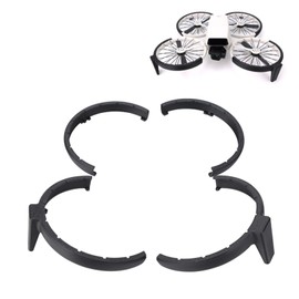 Flip Bumper Ring Propeller Guard Protector, One-Piece Anti-Drop Anti-Scratch Paddle Protective Ring with Booster Stand for DJI flip (Black)