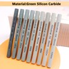 LWCUSNJ 9pcs Green Carbon Sharpening Stone Sticks Set, Green Silicon