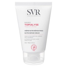 SVR Topialyse Crema de Manos Hidratante y Reparadora para Piel Seca y Sensible | Con 7% Manteca de Karité, Omega 3, 6 y 9 | Acabado No Graso | 50 ml
