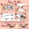 Higu clace Magnetic Eyelashes, Magnetic Eyelashes Without Eyeliner, Magnetic Eyelashes