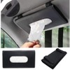 QianBao Car Tissue Holder, PU Leather Tissue Box, Hanging Paper