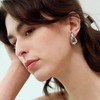 Silver Teardrop Earrings Dupe for Women Bottega Earrings Set Chunky