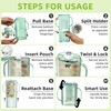 btrfe 2 Pack Pouch Holder No Squeeze for Food Pouches