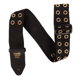 Ernie Ball Premium Guitar Strap/Bass Strap - Hole Lotta Metal Gold