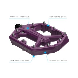 Crankbrothers MTB Pedals Stamp 1 Gen 2 Small Purple