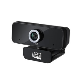 Adesso CyberTrack 6S Webcam - 8 Megapixel - 30 fps - USB 2.0 - TAA Compliant - 3840 x 2160 Video - CMOS Sensor - Manual Focus - Widescreen - Microphone - Computer, Notebook, Smart TV