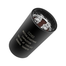 Screw Man Pool Pump Motor Start Capacitor CD60 50/60Hz Fits for Hayward Super Pump, Round Motor Well Pump Start Capacitor Max Flo Pumps 0.75 HP, 1.0 HP, 1.5 HP.Used on Both 110 Volt & 220 Volt Motors