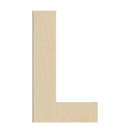 HILAZA 17 Inch Large Wooden Letter L, 1/4 in Thick Big Wood Letter for Wall Decor Crafts