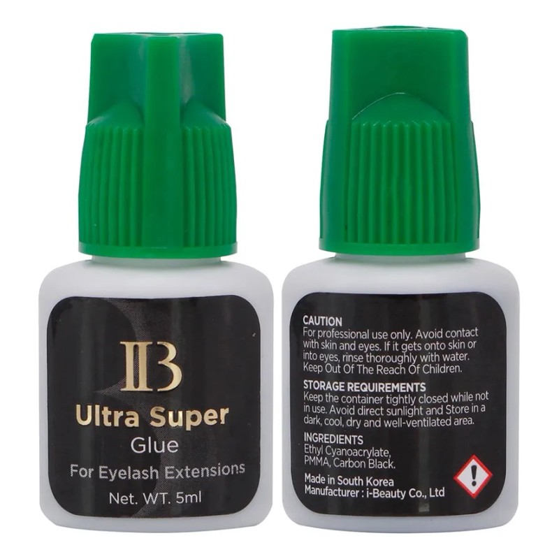 Ib Ultra Super Glue 5ml - Original Pegamento Pestañas Negro