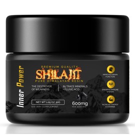 Inner Power 100% Pure Gold Grade Original Shilajit Resin Destroyer of Weakness with 85 Plus Minerals and Fluvic Acid Improve Stamina & Energy (30g)