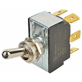 Toggle Switch, Dpdt, 10A @ 250V, Quikconnct