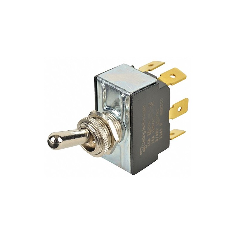 Toggle Switch, Dpdt, 10A @ 250V, Quikconnct