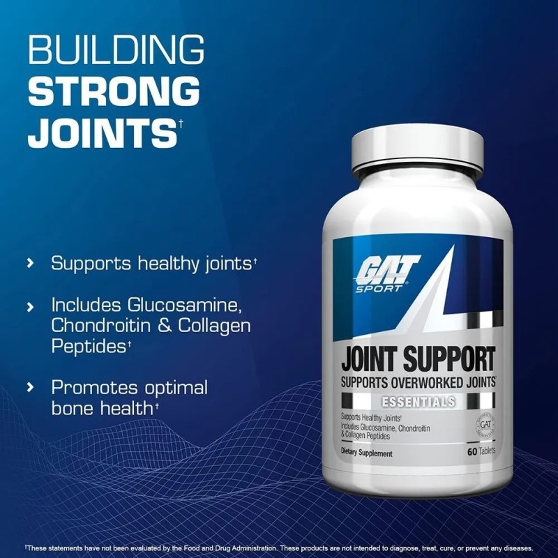Glucosamina Con Colageno Gat Joint Support 60 Tabletas Sin Sabor