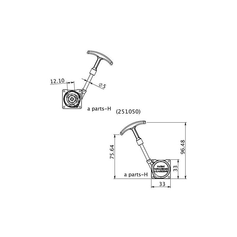 FORCE Engine Ersatzteil Seilzugstarter Soft A Parts
