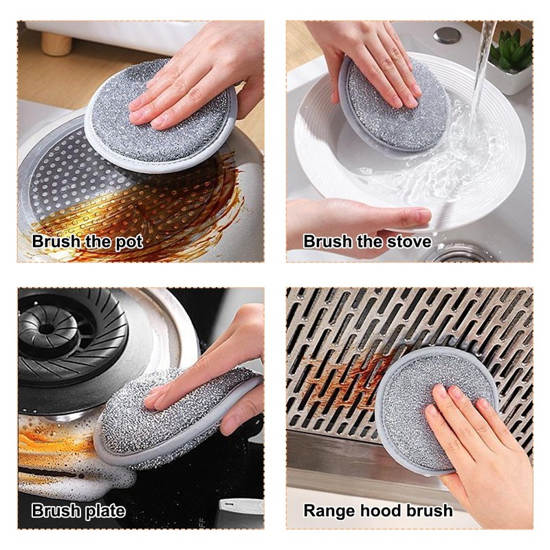 5 Pcs Multipurpose Wire Dishwashing Rags, Multipurpose Wire Dishwashing Rags