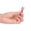 50 Pcs Little Pet Hair Clips Mini Peach Heart Hairpin
