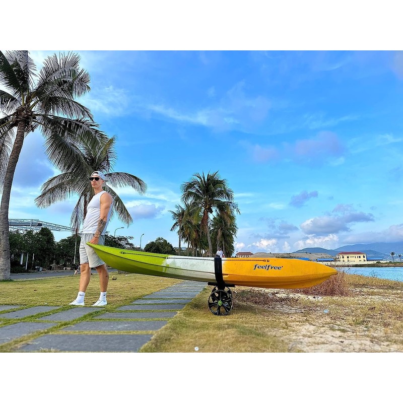 Ulticor Kayak Cart, Puncture-Free Wheels Assembles and Disassembles Within Seconds